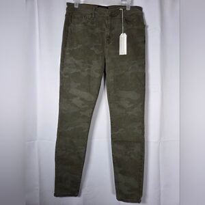 NWT Sanctuary Social Ankle Skinny Denim Jeans Green Camo Women's 10/30  $109